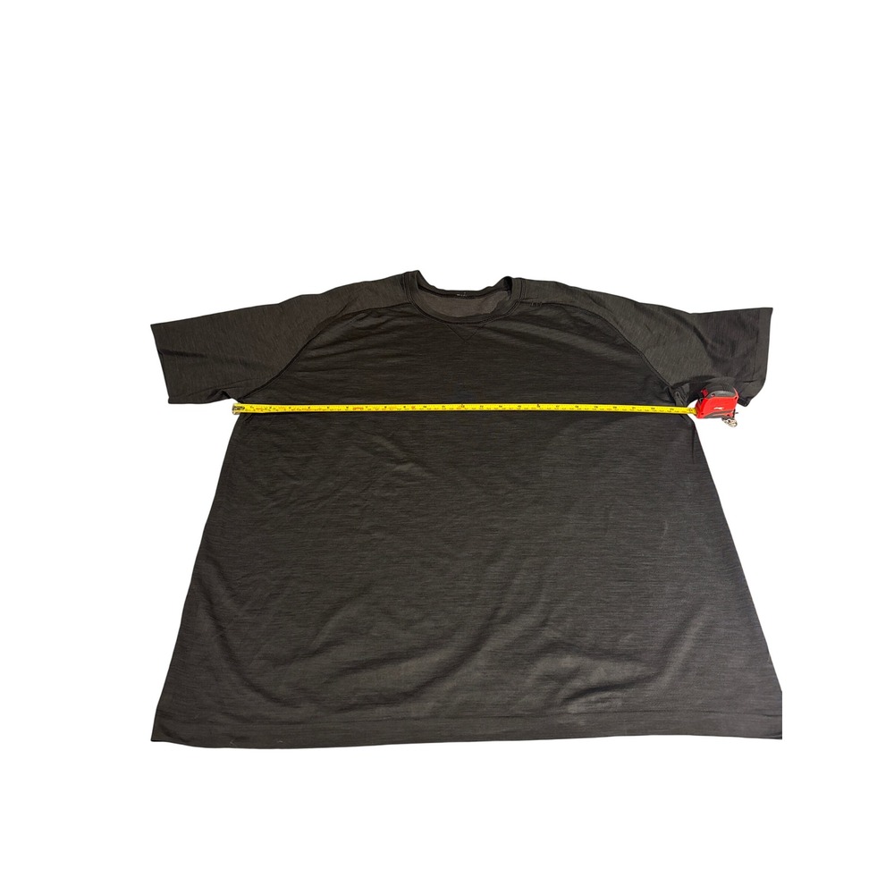 Lululemon Mens Metal Vent Tech Short Sleeve Shirt XXL Heathered Charcoal Grey